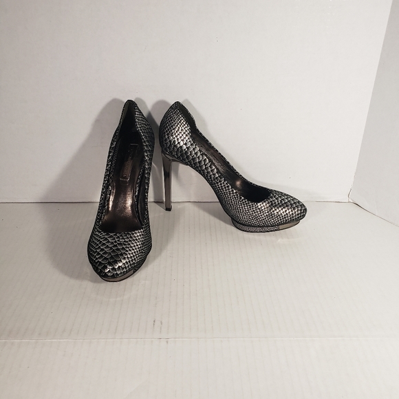 BCBGMaxAzria Shoes - Women's BCBGMAXAZRIA 5in. Snake Print Heels
